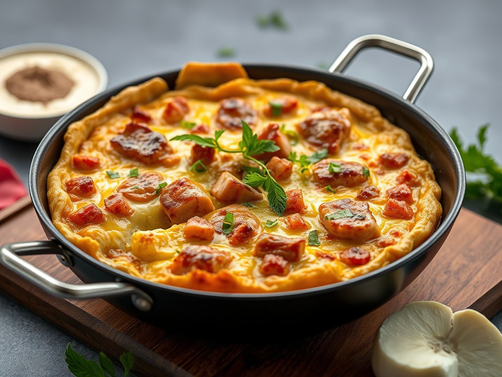 Loempia Quiche, AI-gegenereerde illustratie