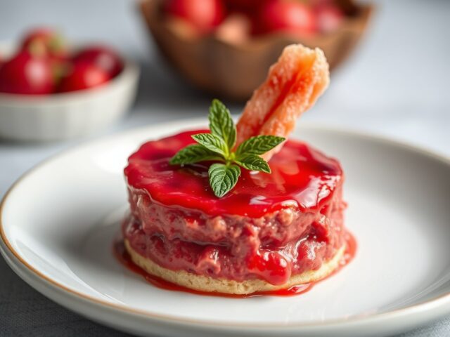 Lolly ( lollie) van cranberry paté