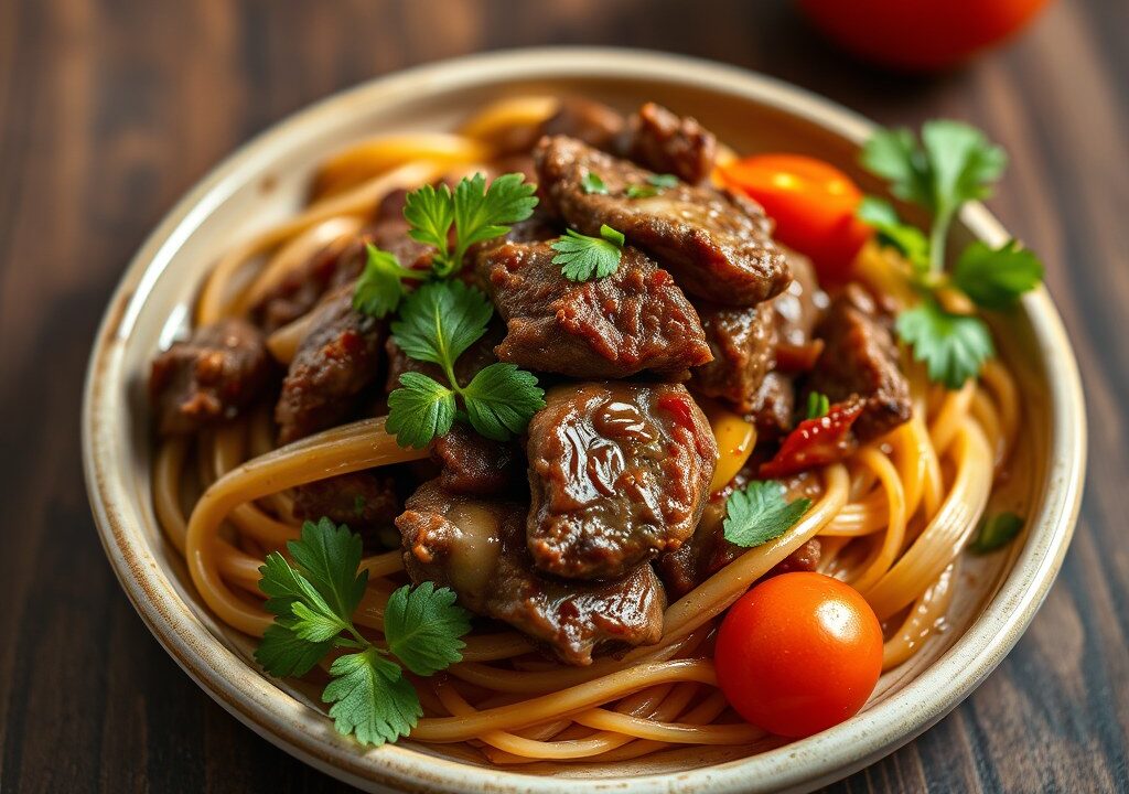 Lomo Saltado, AI-gegenereerde illustratie