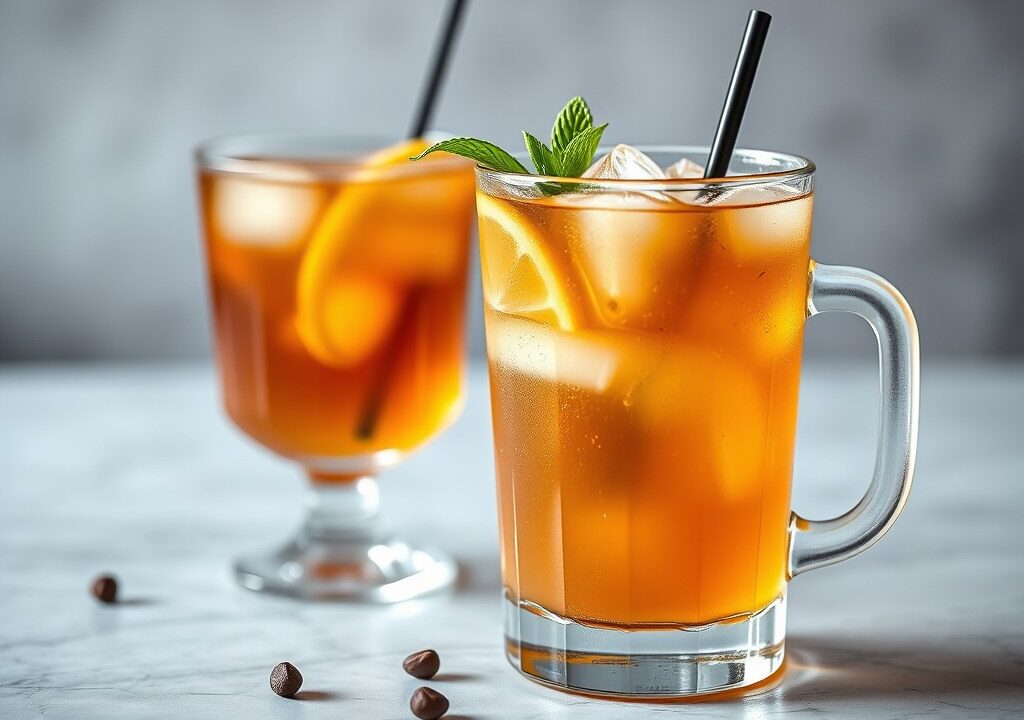 Long island iced tea, AI-gegenereerde illustratie