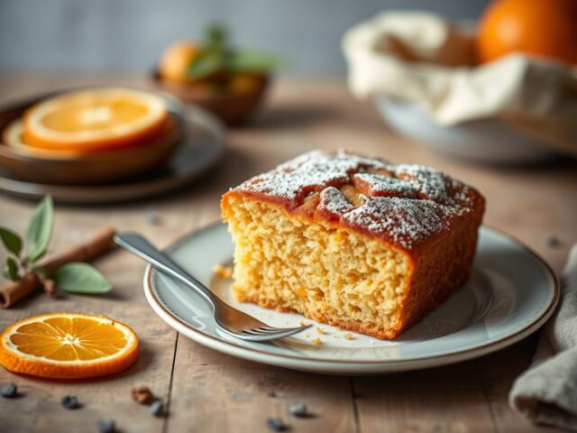 Luchtige sinaasappel cake