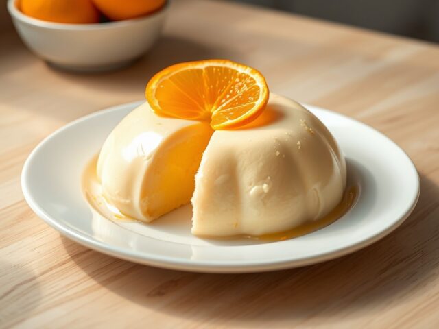 Luchtige sinaasappelbavarois