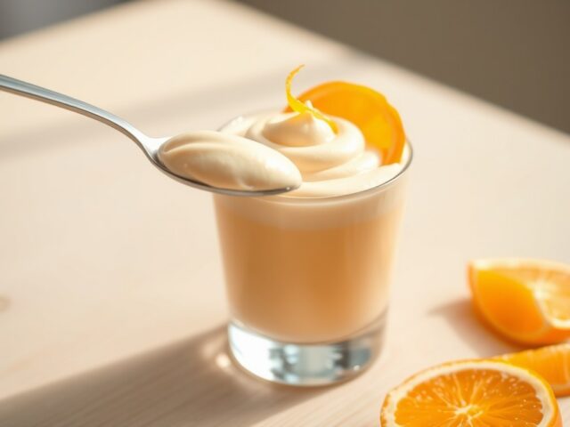 Luchtige sinaasappelmousse