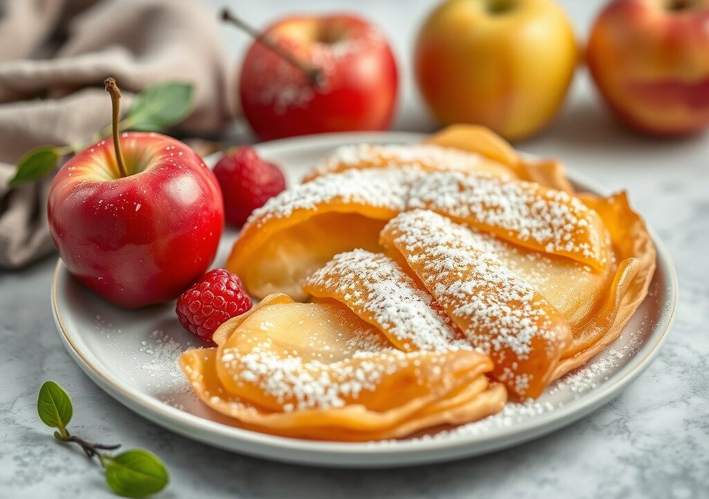 Luxe appelflappen, AI-gegenereerde illustratie