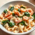 Maaltijdpasta zalm en garnalen