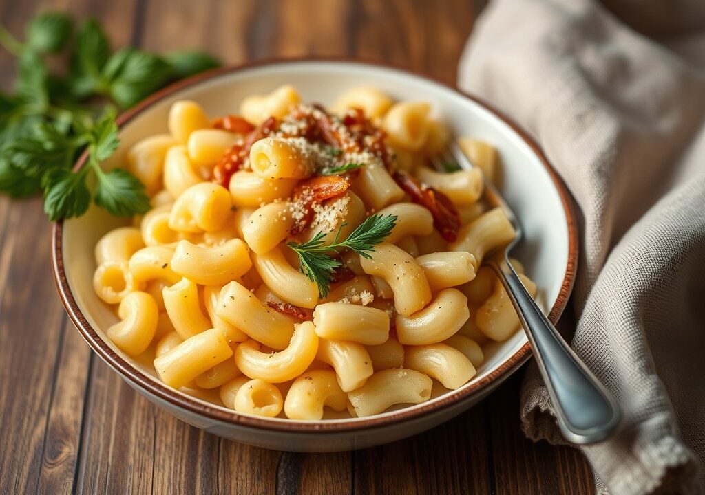 Macaroni, AI-gegenereerde illustratie