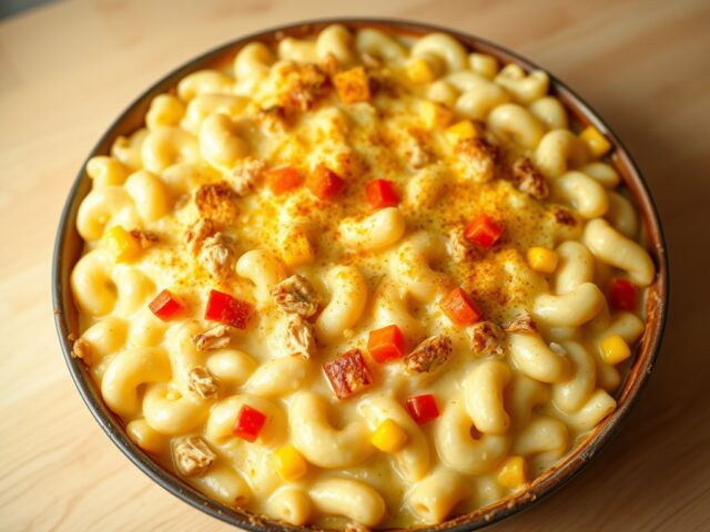 Macaroni gratin Hawai
