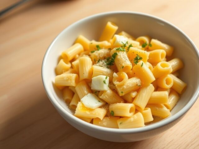 Macaroni met ei en kaas