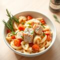 Macaroni met verse zalm
