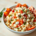 Macaronisalade met tonijn