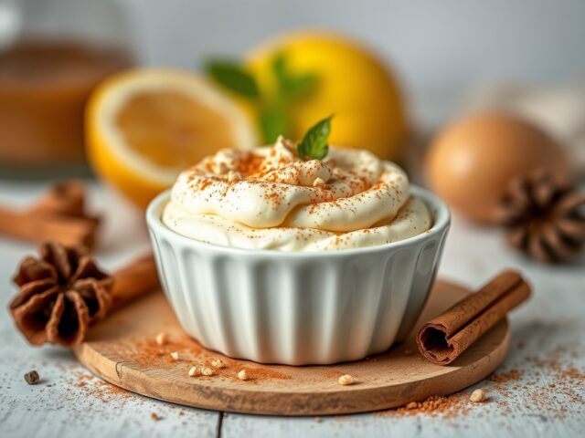 Macarpone met rum (crema al macarpone)