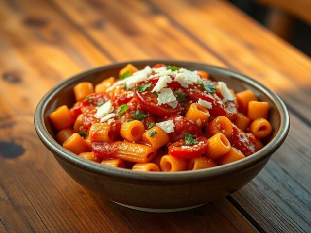 Maccheroncini all’arrabbiata
