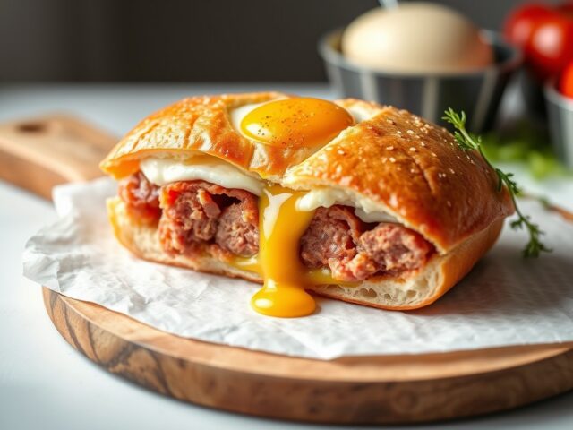Mager worstenbrood (met rundergehakt, zonder ei)