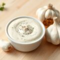 magere knoflook saus