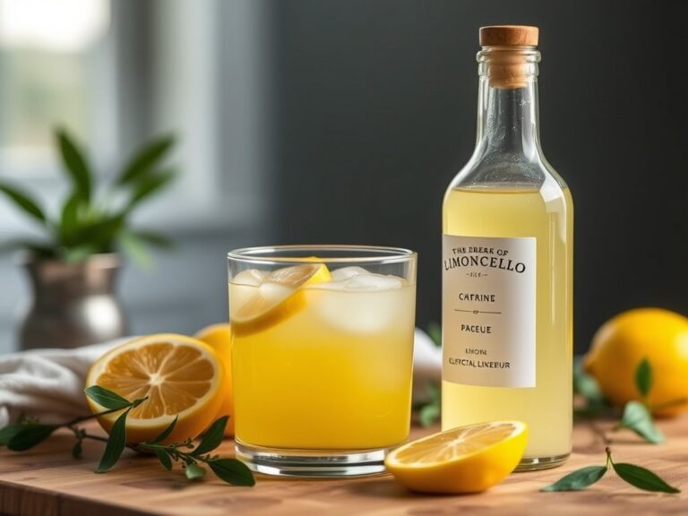 Maken van limoncello (citroenlikeur)