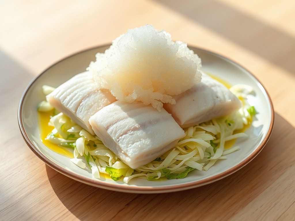 Makreel Bacardi Lemon granité, AI-gegenereerde illustratie