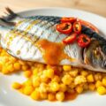 Makreelfilet op rettig met thaise vissaus