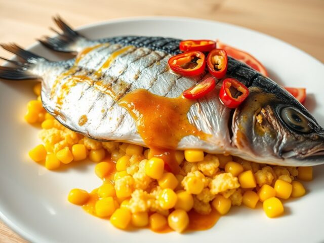 Makreelfilet op rettig met thaise vissaus