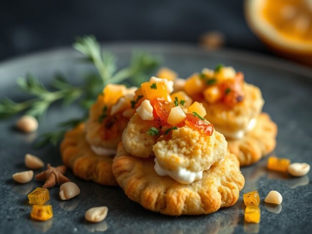 Makreelkoekjes met een pittige citruschutney