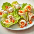 Makreelrolletjes met mihoen en cashewnoten in ijsb