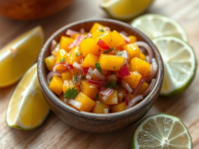 Mango-uien salsa