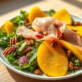 Mangosalade met rauwe ham