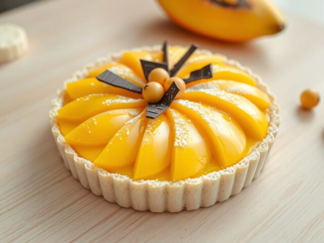 Mangotaart met lemon curd