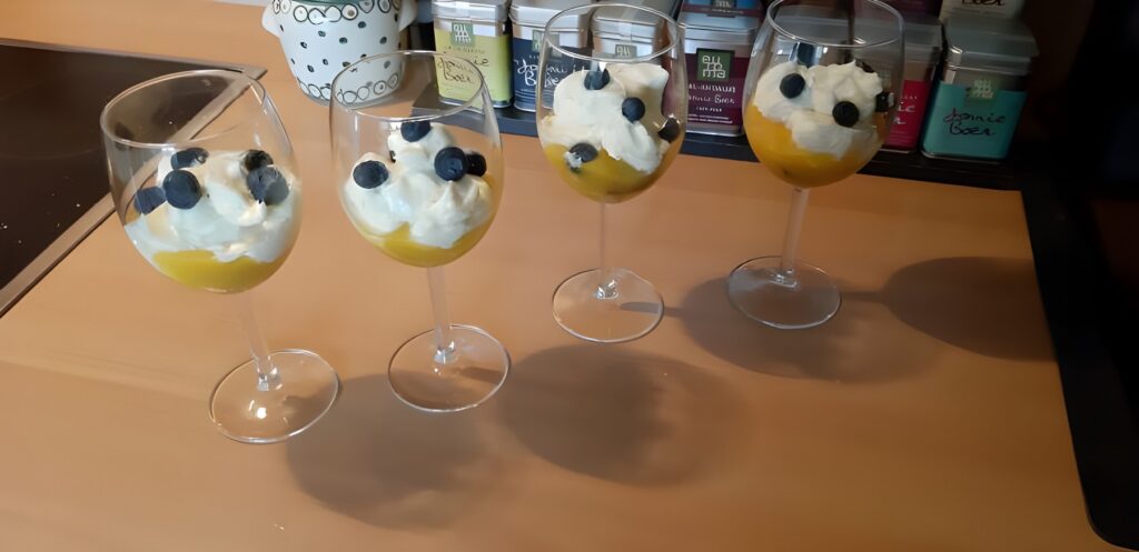 Mangotiramisu in een glaasje