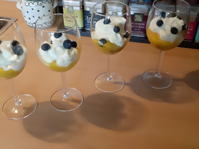 Mangotiramisu in een glaasje