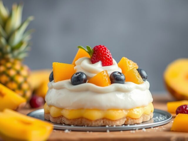 Marasquinbavarois met ananas