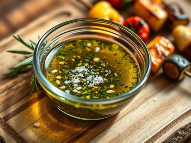 Marinade voor groenten op de bbq (zie opm)