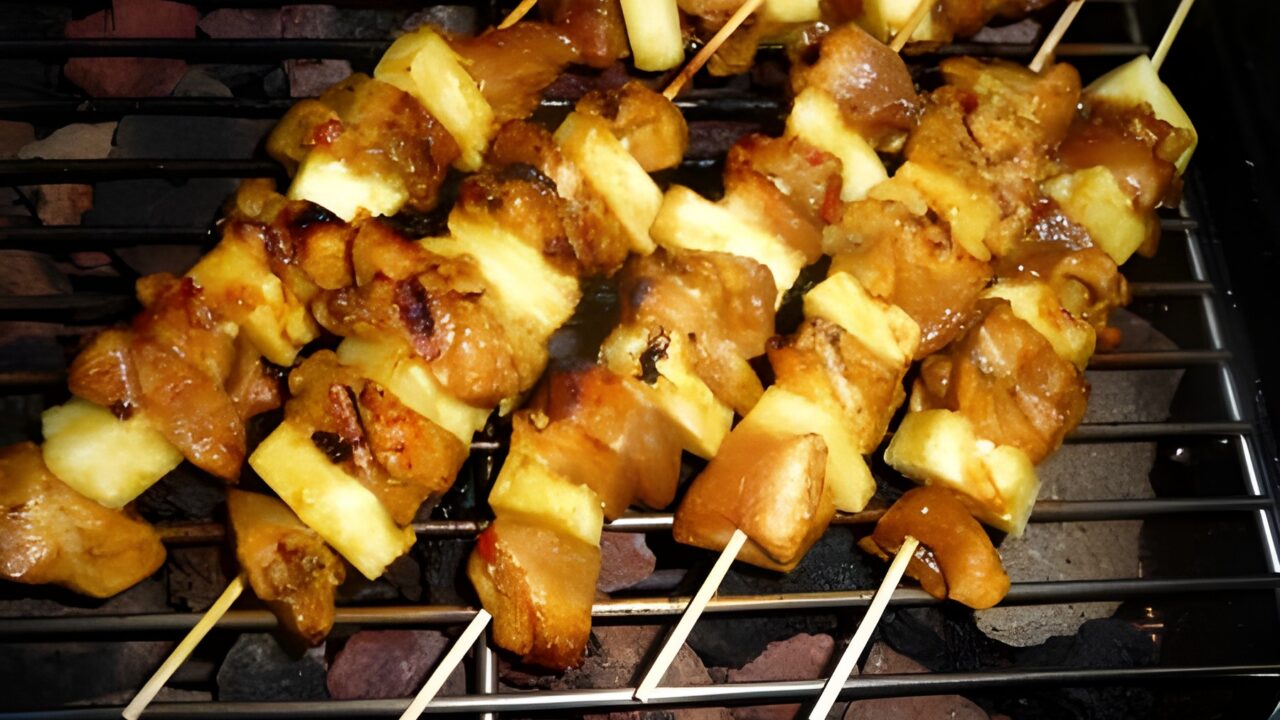 Marinade voor kipspiesjes met ananas