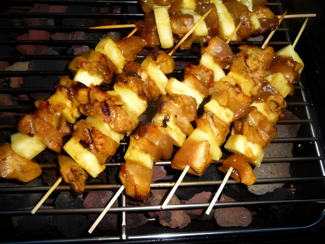 Marinade voor kipspiesjes met ananas