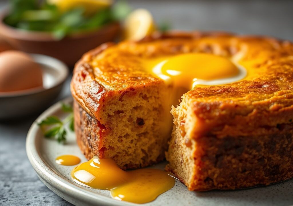 Marokkaanse abrikozencake — AI-gegenereerde illustratie