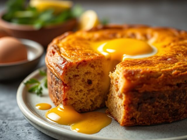 Marokkaanse abrikozencake — AI-gegenereerde illustratie