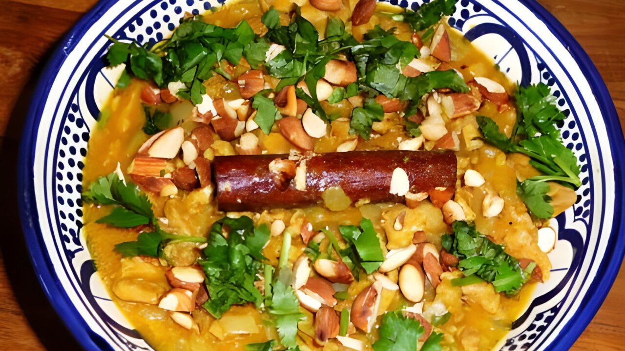 Marokkaanse kip met sinaasappel en Ras el Hanout