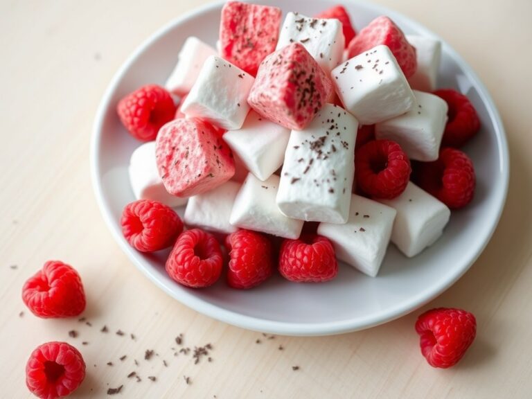 Marshmallows met vers fruit