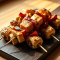 Maryland kebabs met champignons