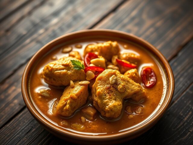 Masaman curry met kipkarbonade