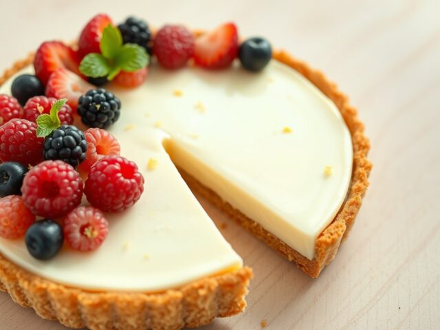 Mascarpone Citroen Taartje Met Verse Vruchtjes