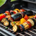 Mediterrane groenten van de barbecue