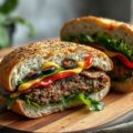 Mediterrane hamburgersandwich