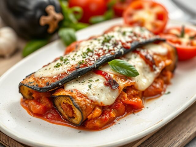 Melanzane alla parmigiana — AI-gegenereerde illustratie
