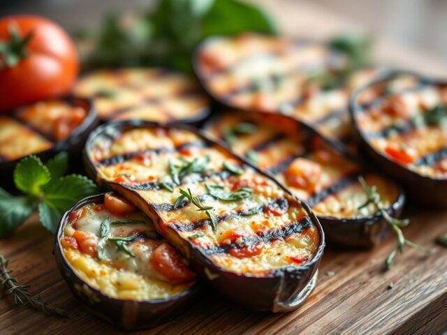 Melanzane à la Parmigiano — AI-gegenereerde illustratie
