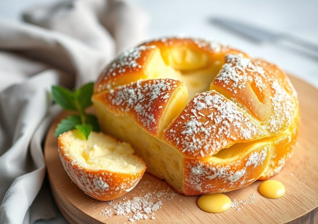 Melk-ei-brood — AI-gegenereerde illustratie