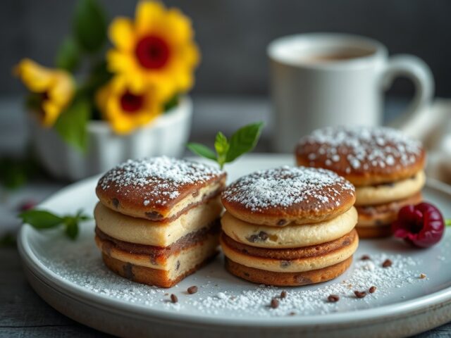 Mellow cakes — AI-gegenereerde illustratie
