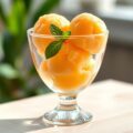 Meloensorbet met witte port