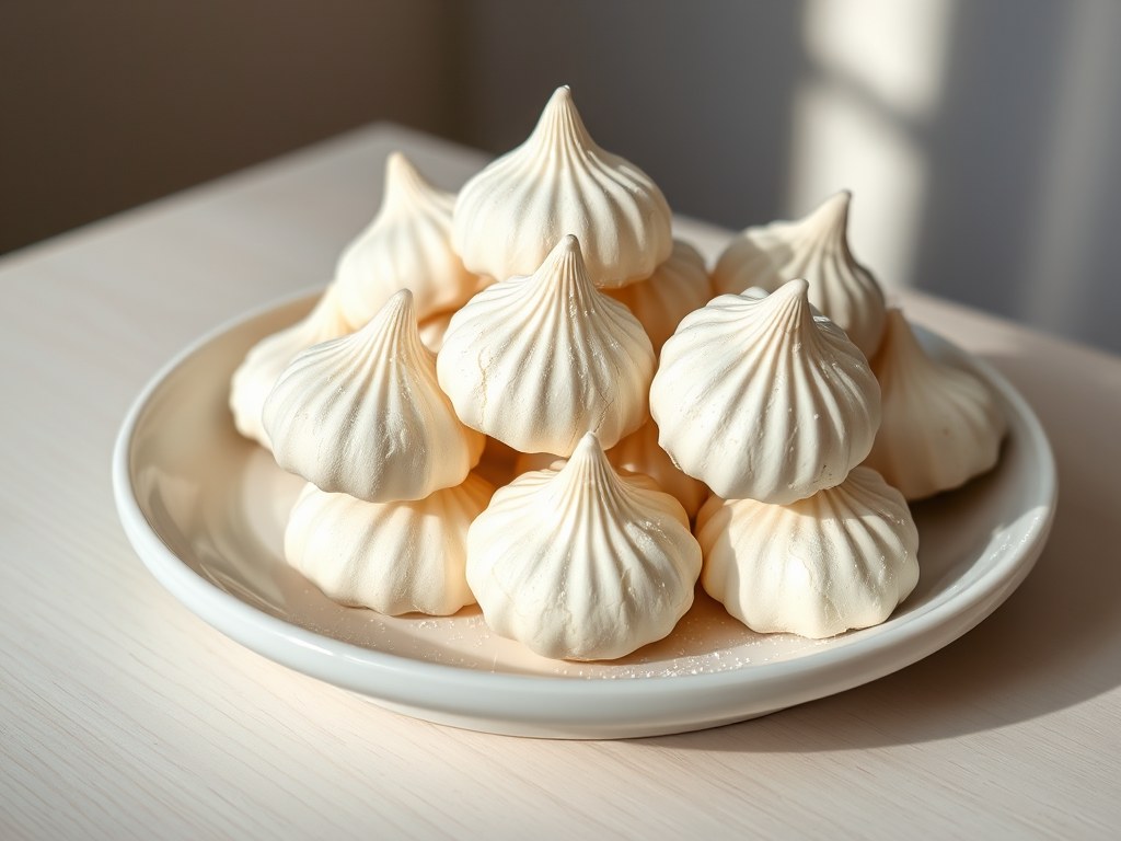 Meringuekoekjes, AI-gegenereerde illustratie