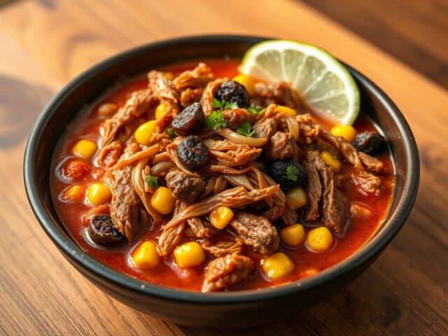 Mexicaans gestoofd rundvlees (Dit moet 2.5 uur stoven)