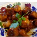 Mexicaanse gehaktballetjes in sticky chipotle abrikozensaus